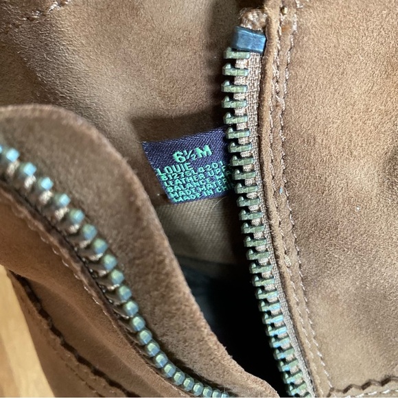 Sam Edelman Boots Women’s 6.5 Leather Suede Fringe Louie Side Zip Western - Picture 10 of 12